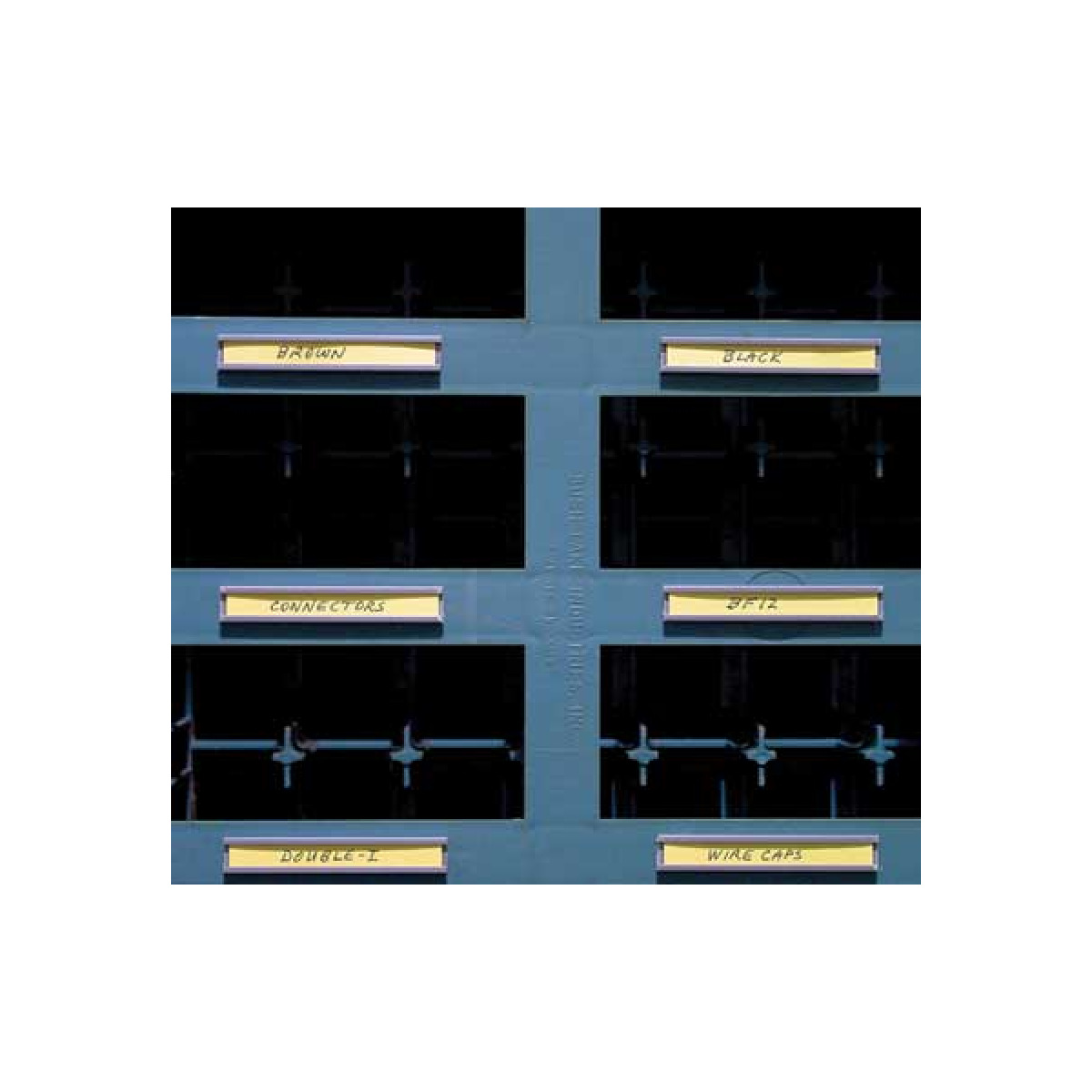 Small plastic card holder to identify slots Small plastic card holder to identify slots