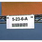 Custom printed bar code label on rack 