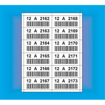 Color custom sheet label printing for bar code labels and warehouse data cards