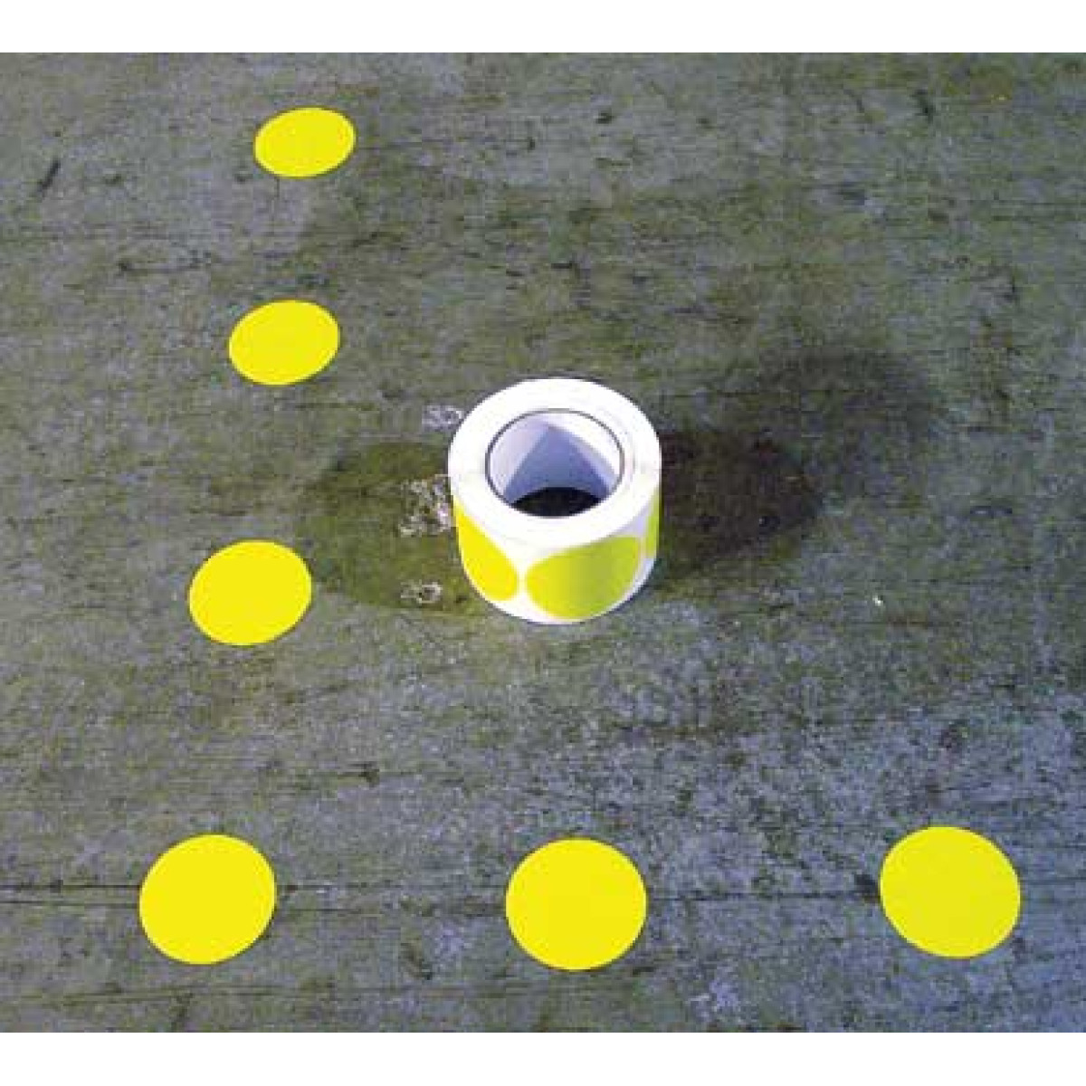 Warehouse Floor marking color dot symbol adhesives
