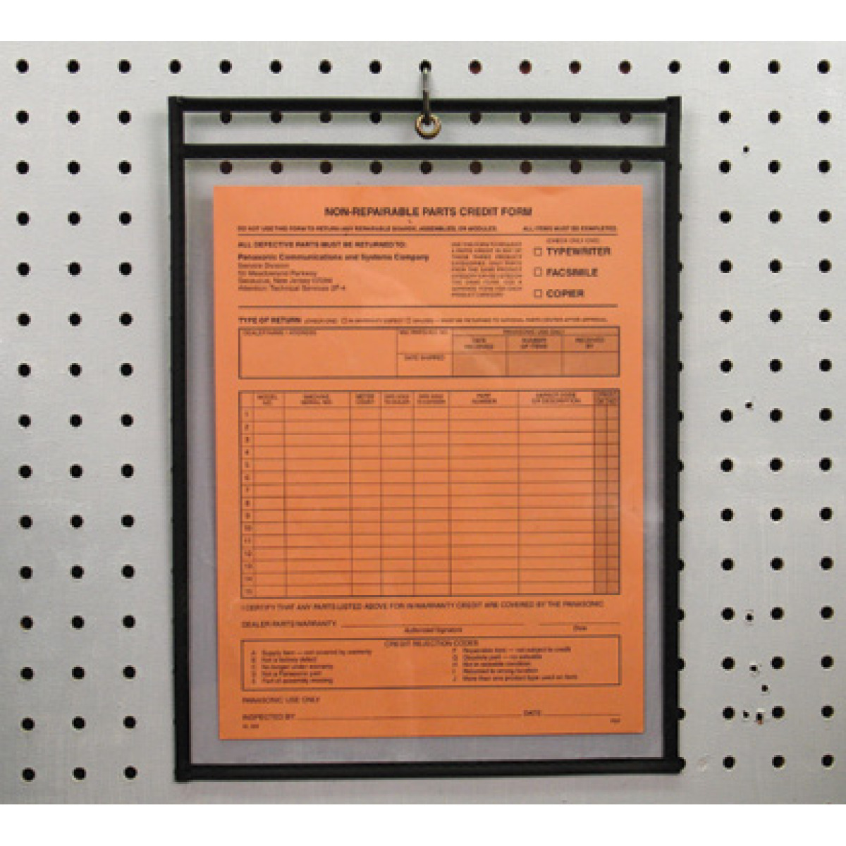 Heavy duty stitched hanging pouch