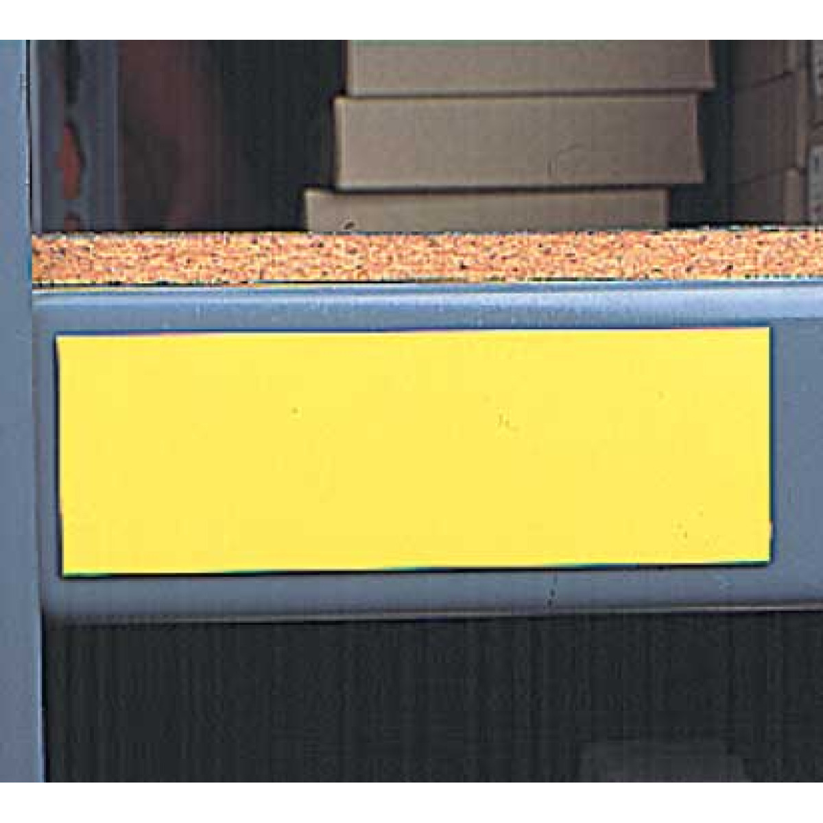 Plain plastic label mount blank