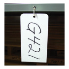 Warehouse tag with write-on surface