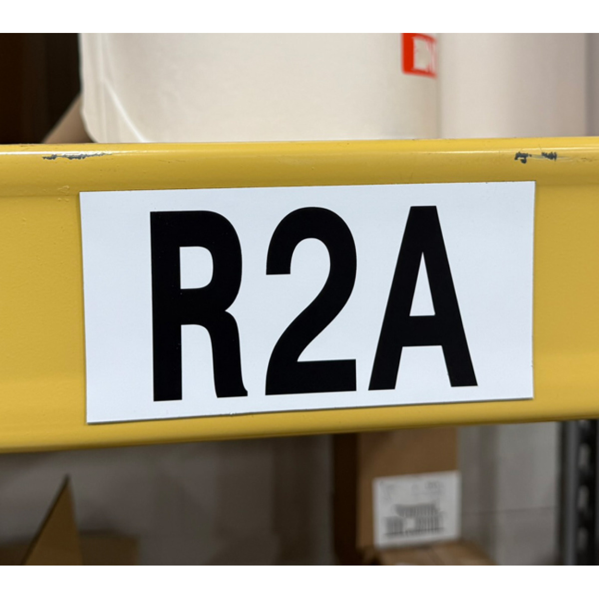 Custom laminated imprinted magnet for warehouse