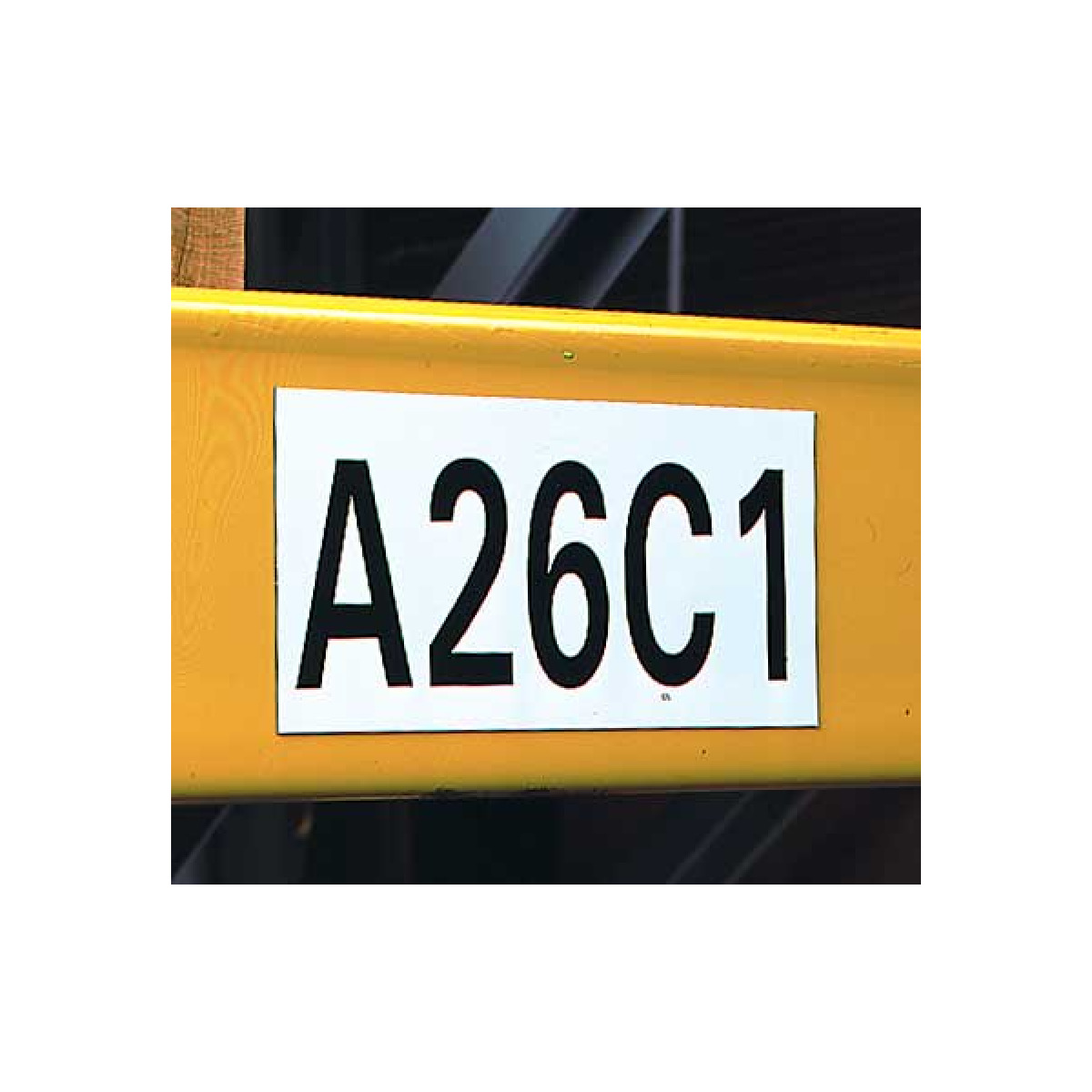 black lettering on white magnetic sign black lettering on white magnetic sign