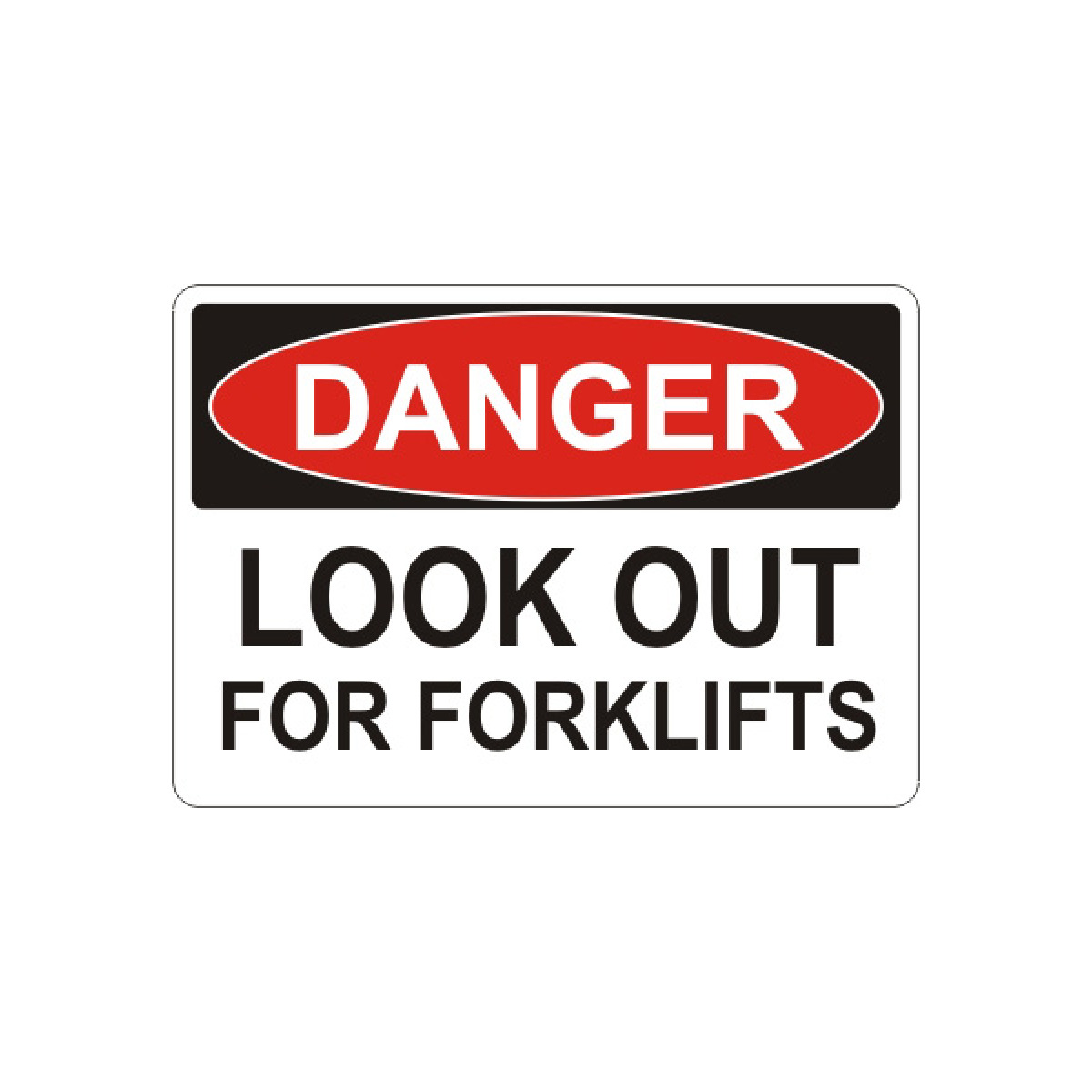 Warehouse Industrial safety signs for danger, warning, notice and identification