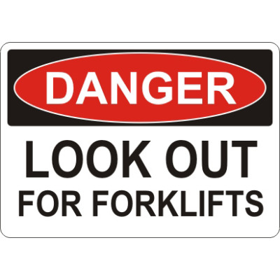 Warehouse Industrial safety signs for danger, warning, notice and identification